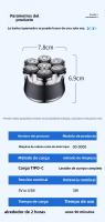 Nueva Maquinilla de Afeitar Eléctrica Cabeza de Seven Cuchillos para Lavar el Cuerpo Completo - details 0
