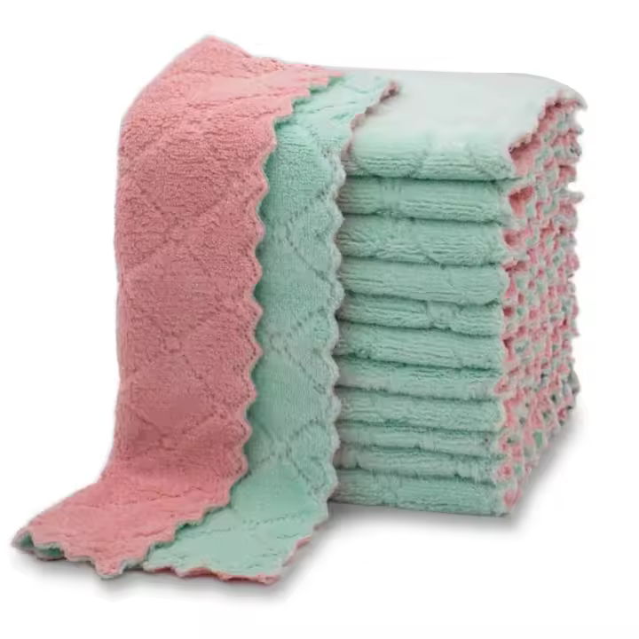 Toallas de Cocina de Alta Calidad 12 Paquetes Absorbentes Superiores Secado Rápido Antiadherentes - 1