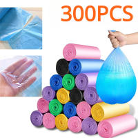 Bolsa de basura desechable de varios colores para cocina, contenedor de plástico grueso con forro para proteger la privacidad, 300 piezas - details 0
