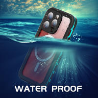 Funda impermeable IP68 para iPhone 16, 15, 14, 13 Pro Max, carga inalámbrica, soporte MagSafe, a prueba de polvo, a prueba de golpes, protección completa 360 - details 5