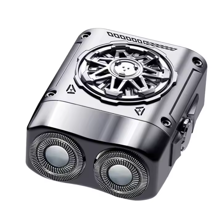 Mecha Shaver Cyberpunk Mini Afeitadora de viento mecánica para regalo de negocios para hombres Afeitado a prueba de agua - 1