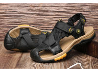 Casual Men Outdoor Sandals Summer Breathable Flat Sole Beach Shoes Comfort Soft Walking Hiking Sandals Athletic Male Shoes 2024 - details 24