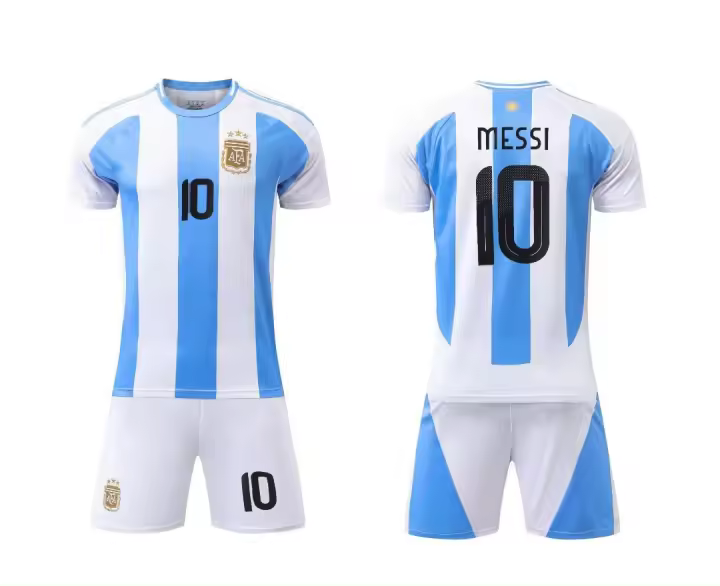 Camiseta de fútbol Argentina No.10 para niños y adultos, tallas 14-3XL para adultos, Home 24-25 - 1