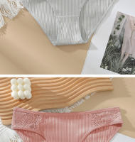 Bragas De Algodón Para Mujer, Ropa Interior Sexy De Cintura Media, Cómoda, Color Sólido, Lencería, suave y Cómodo - details 7