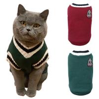 Disfraz sólido de gato para mascotas, suéter de Navidad para perros pequeños, chaleco para cachorros, chaqueta para gatitos - details 0