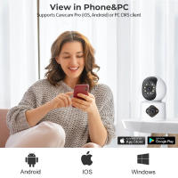 Cámara 360 grados inalámbrico WIFI HD interior inteligente Visión nocturna remoto doméstico vigilancia - details 8