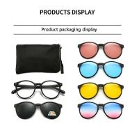 6 en 1 hombres personalizados mujeres polarizadas ópticas imán magnético gafas de sol Polaroid Clip en marco de gafas de sol - details 11