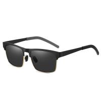 Gafas de Sol para Hombres Polarizadas, Protección UV400, Diseño Rectangular, Montura Semiplana y Lentes - details 2