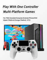 BLUEKAKA Mando Bluetooth para PS4, controlador inalámbrico Bluetooth de seis ejes con doble vibración para PS4/PC, mando inalámbrico - details 1