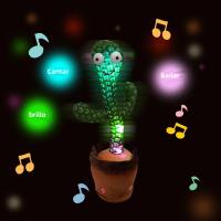 Cactus de Peluche Bailarín y Parlante, Gracioso y Encantador, Reproducts Audio y Movimiento, Juguetes Interactivos para Niños - details 6