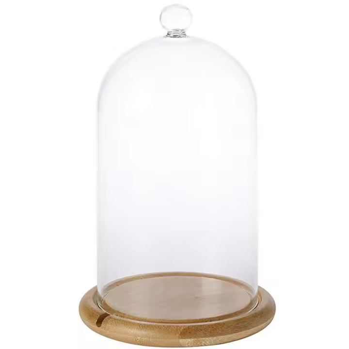 Cubierta de Domo de Vidrio Transparente Decoración de Fiesta de Boda y San Valentín - 1