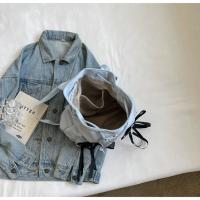 Kajenu-mochila con lazo de lona de nailon para mujer, bolso de viaje de gran capacidad, tendencia de moda, nicho coreano - details 8