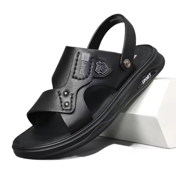Nuevas Sandalias de Hombre 2025 Zapatos de Playa de Verano Estilo Doble Propósito para Conducir y Usar al Aire Libre Antideslizantes para Papá - 1