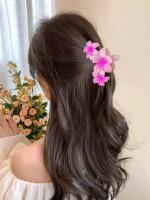 Pinza Para El Cabello De Moda Con Diseño De Flor De Huevo Acrílico Para Mujeres Y Niñas Accesorios De Pelo Para La Playa De Verano Accesorios De Cabeza Sweet - details 6