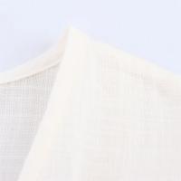 PB & ZA2025summer nueva moda femenina versátil estampado de manga larga con cuello en V vestido sencillo suelto Falda corta - details 4