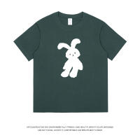 Estampado cuerpo pareja media manga marca de moda algodón manga corta camiseta hombre tendencia top suelto mujer - details 6