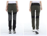 Pantalones de senderismo impermeables de secado rápido para mujer, pantalones finos para exteriores, Softshell de montaña con cinturón - details 2