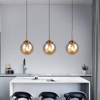Lámpara Colgante De Barra De Cocina Nórdica, Lámpara De Bolas De Cristal, Iluminación De Techo Con Diseño De Hilo De Pescar - details 3