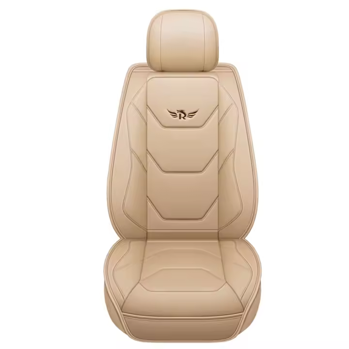 Cubiertas de Asiento de Coche de Cuero PU Protector Frontal y Trasero Universal Apto para la Mayoría de los Coches SUV Accesorios de Coche - 1