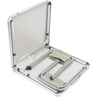 Casaria Aluminio Plegable XXL 4 taburetes Plegables función Maleta Camping Transporte fácil Gris/Blanco jardín - details 12