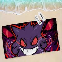 1pc P--Gengar Grande Microfibra Secado rápido Niños Manta de playa Suave Unisex Camping Toalla de piscina - details 7