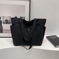 Bolso tote de lona de gran capacidad, viaje diario de alto valor, libro de ropa de estudiante literario y artístico versátil, bolso bandolera de tela al ir a trabajar y salir - details 1