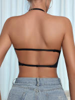 Sujetador de realce sin aros para mujer, ropa interior cómoda y transpirable, lencería Simple y sólida - details 1