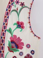 Chaleco Floral bordado Vintage para mujer, chaleco abierto sin mangas, Top corto informal de verano - details 6