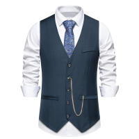 Chaleco de Traje Adelgazante para Hombres Material de Poliéster Accesorios de Moda para Bodas y Fiestas - details 7