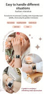 2024 Relojes de lujo de alta gama para mujer Reloj inteligente con llamada Bluetooth Reloj inteligente resistente al agua Monitor de salud de oxígeno y presión arterial Pulsera para mujer para Android iOS, regalos exquisitos para mujer - details 17