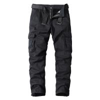 Pantalones cargo con múltiples bolsillos para hombre, monos a la moda, Otoño e Invierno - details 3