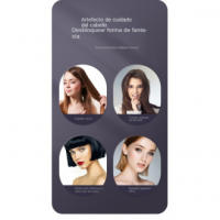 "Cepillo Rectificador Nuevo Inalámbrico con Iones Negativos, Moderno y Portátil, Suave para Cabello Liso y Brillante, Protector - details 7
