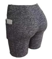 Pantalones cortos de yoga para mujer, pantalones cortos deportivos de verano, entrenamiento de motociclista, pantalones cortos deportivos para correr, ropa deportiva de secado rápido con bolsillo transpirable - details 2