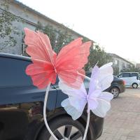 Nuevo Mariposa Artificial de 30/50cm, gasa gigante para exteriores, mariposa falsa, hilo de seda 3D, accesorios de fotografía de mariposa - details 14