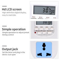 Interruptor de temporizador Digital, enchufe de la UE, toma de corriente electrónica programable con ajuste de hora y día, semanal, aparato de cocina - details 10