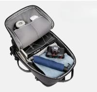 Mochila de Viaje USB 40L Expandible Resistente al Agua, Aprobada para Vuelos, Mochila Duradera para Hombres 17 Pulgadas - details 9