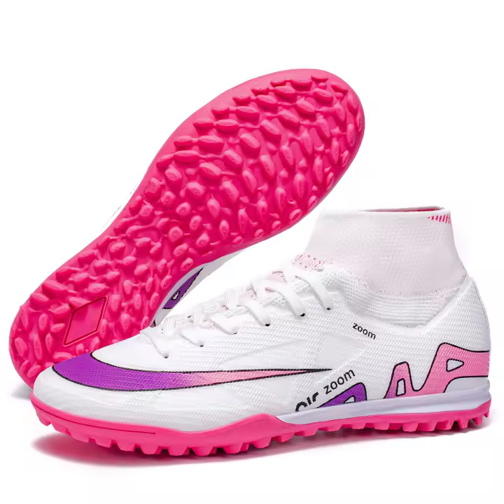 Zapatos de Fútbol de Tobillo Alto para Hombre Ligeros, Antideslizantes, Entrenamiento Profesional al Aire Libre - 1