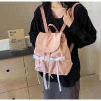 Kajenu-mochila con lazo de lona de nailon para mujer, bolso de viaje de gran capacidad, tendencia de moda, nicho coreano - details 16