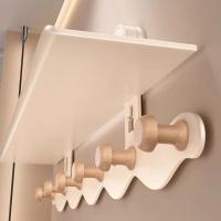 Ganchos de puerta con ventosa sin perforaciones, con 5/6 ganchos, decoración de entrada, perchas de ducha, multifuncional, fuerte soporte de carga - details 9