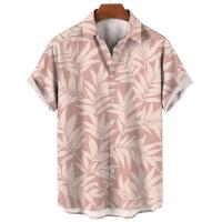 Moda Verano Hawaiiana para Hombres Camisa Suelta con Manga Corta, Estampado 3D Retro, Ideal para Vacaciones en la Playa - details 1