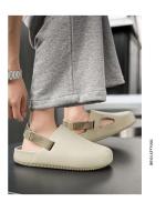 Birken verano Casual ropa exterior sandalias nueva moda talla grande media cerda perezoso suela gruesa zapatillas de hombre botón - details 15