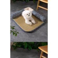 Almohada de Cama de Perro Refrigerada de Verano Alfombra de Ratán Transpirable y Desmontable para Mascotas Impermeable, Resistente al Desgaste - details 11