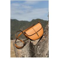 Color Sólido De Cuero De Vaca Europea Y Americana De Moda Hombro Crossbody Bolsa De Silla De Montar - details 1