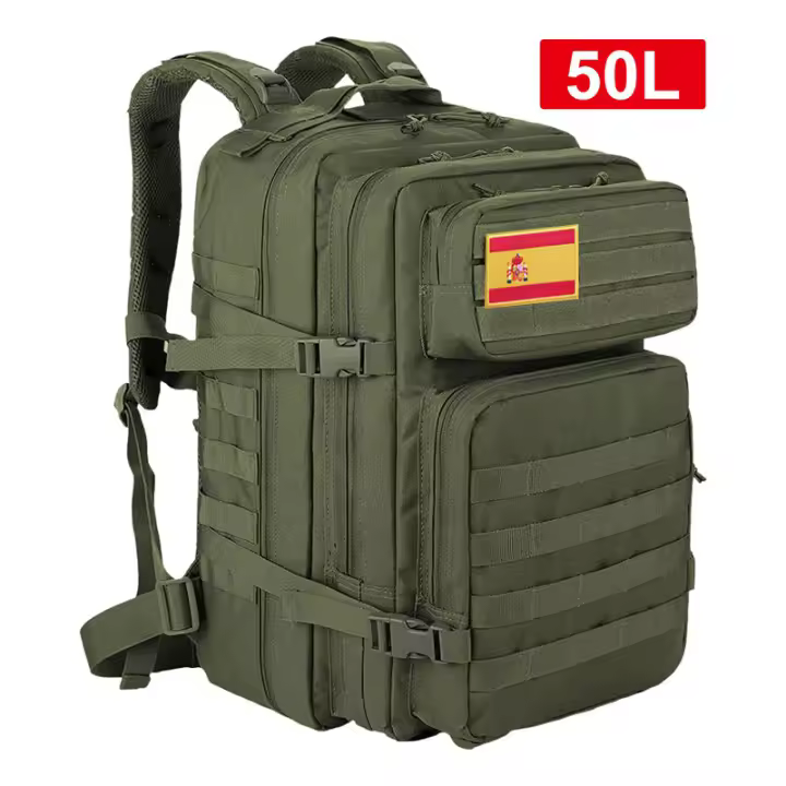 Mochila táctica militar del ejército, mochilas de viaje de gran capacidad para hombres, bolsa multifuncional impermeable para deportes al aire libre - 1