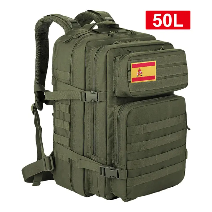 Mochila táctica militar del ejército, mochilas de viaje de gran capacidad para hombres, bolsa multifuncional impermeable para deportes al aire libre - 1