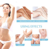 Crema blanqueadora corporal, blanqueador rápido, partes privadas, aclara las axilas, piernas, rodillas, melanina, áreas íntimas, elimina las manchas, belleza y salud - details 5