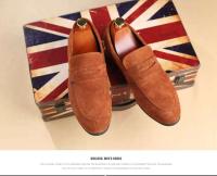 Calcados Marrón Moda Mokasin Marca Vestido de Cuero Zapatos Casuales Puntiagudos Nuevo Estilo de Los Hombres - details 7