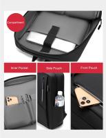 Mochila de Hombro para Negocios Impermeable Bolsa de Cinturón con Dobladillo para Laptop - details 3