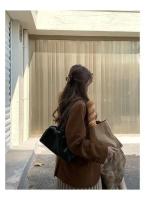 Bolsos de hombro verdes para ir al trabajo para mujer, bolsos de diseñador de lujo, bolso informal de Color puro, bolso con almohada de gran capacidad para axila 2024 - details 33