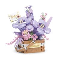 Bloques de Construcción de Cactusas Flor Eterna Bonsái Árbol Jardines Románticos Ladrillos DIY - details 1